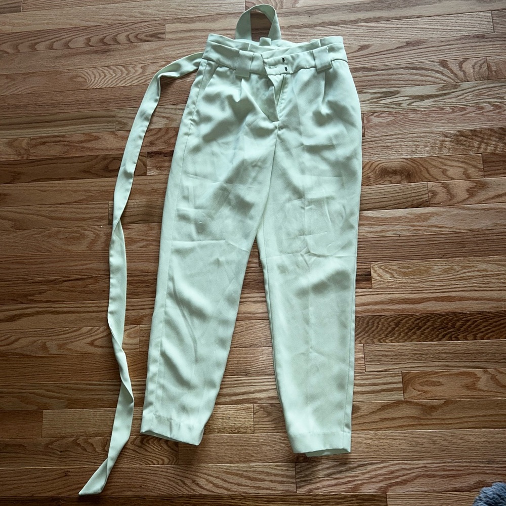 Express Pastel Green work pants